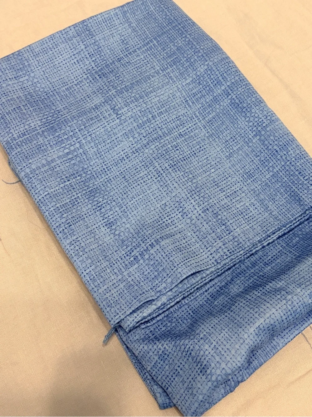 Vintage Ralph Lauren Candia Blue standard pillowcases 100% cotton faux weave set